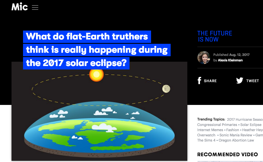 what is the motive behind flat earth